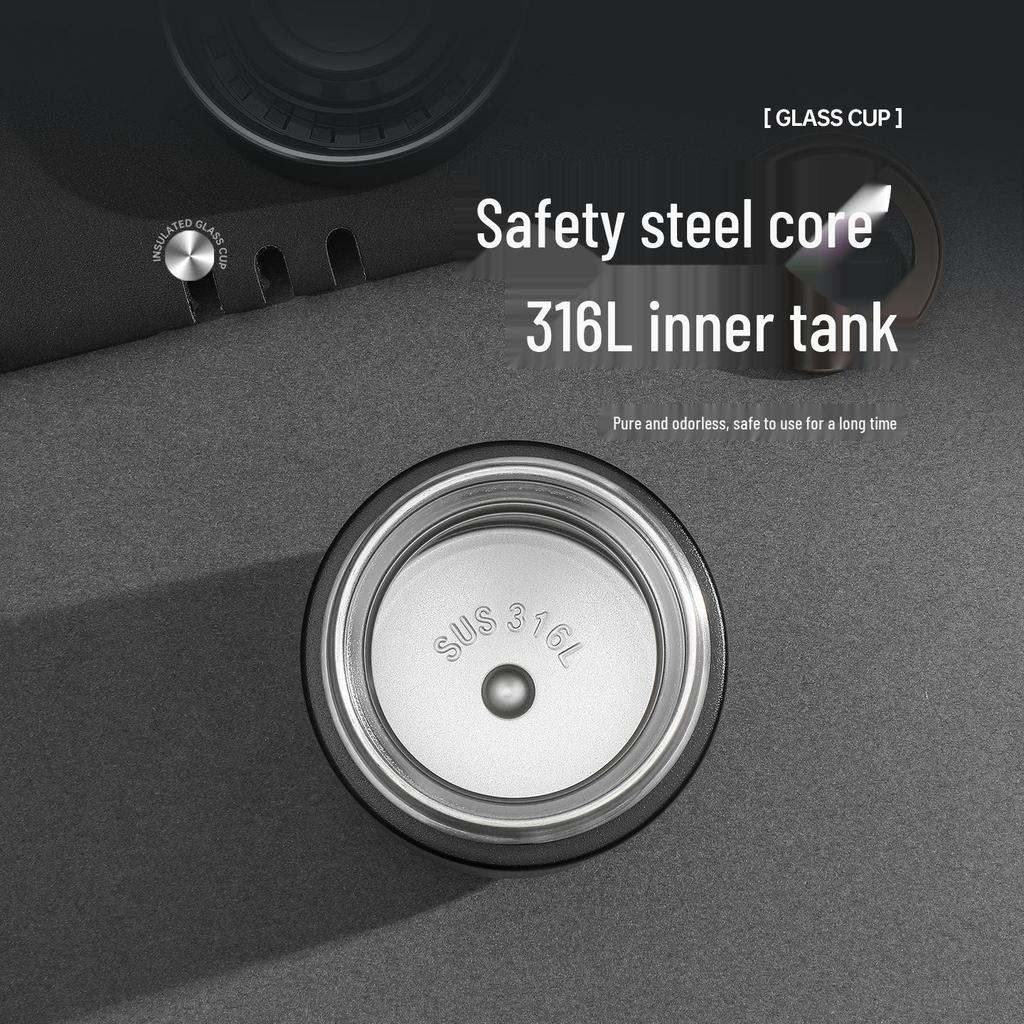 316L Stainless Steel Business Thermos Cup for Men - Customizable Logo