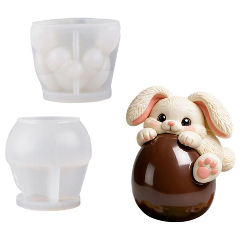 

Rabbit Eggs Shaped Mousse Cake Molds Food Grade Silicone Chocolate Dessert Baking Mould Family Gathering Bakeware 1