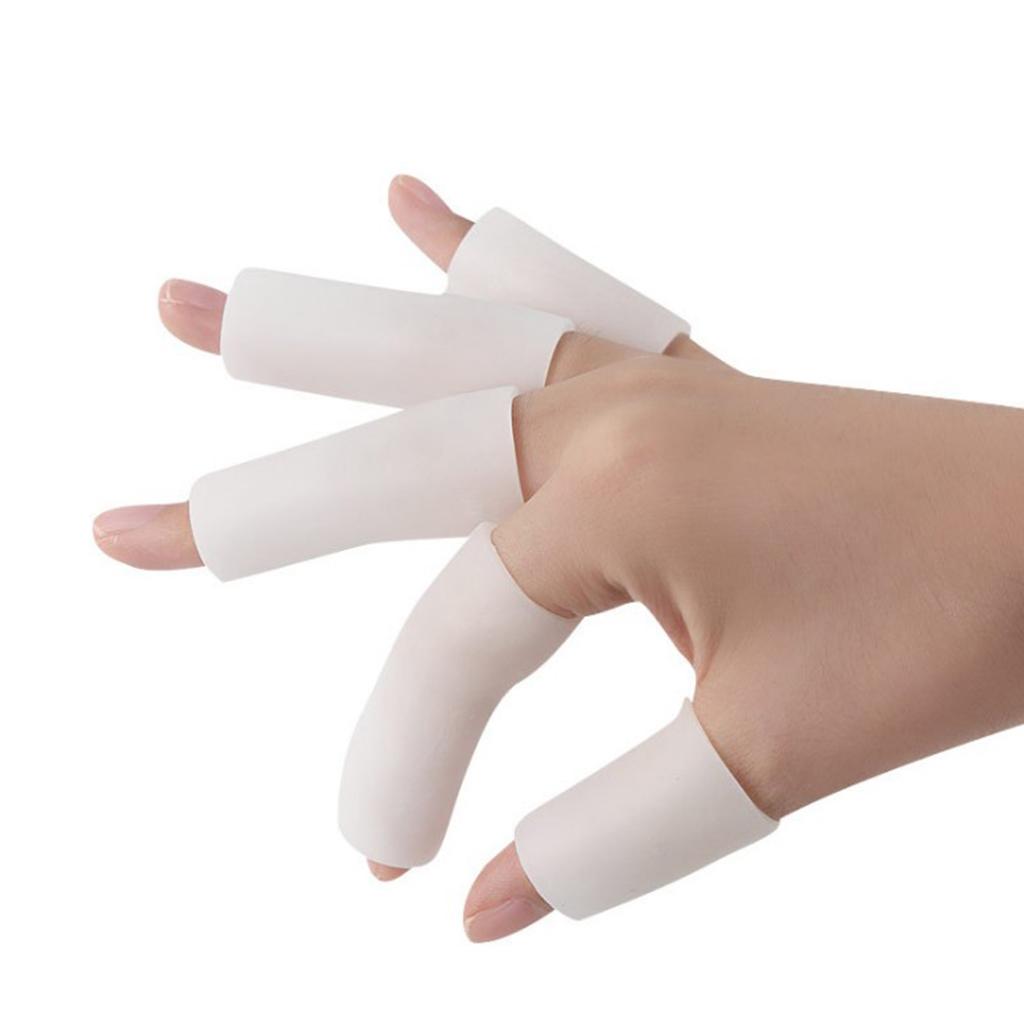 20 Pcs Silicone Gel Toe Finger Caps Covers Sleeves Tubes Unisex