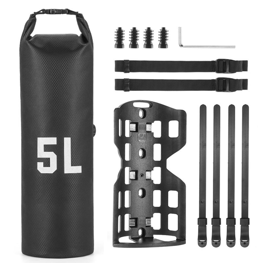 Bike Fork Bag Rainproof 5L for Mountain Road Bike with Sturdy Base Easy Installation for Mountain