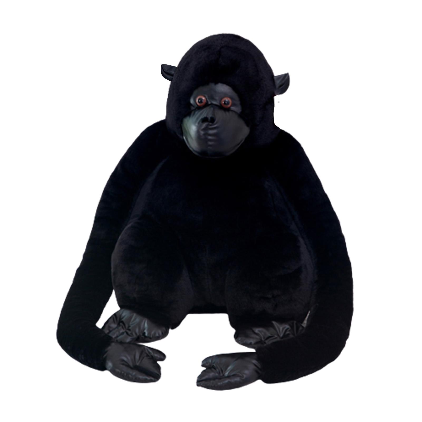 

Cute Orangutan Plush Toy Large Sitting Toy Huggable Throw Pillow For Boys Girls 25cm чёрный