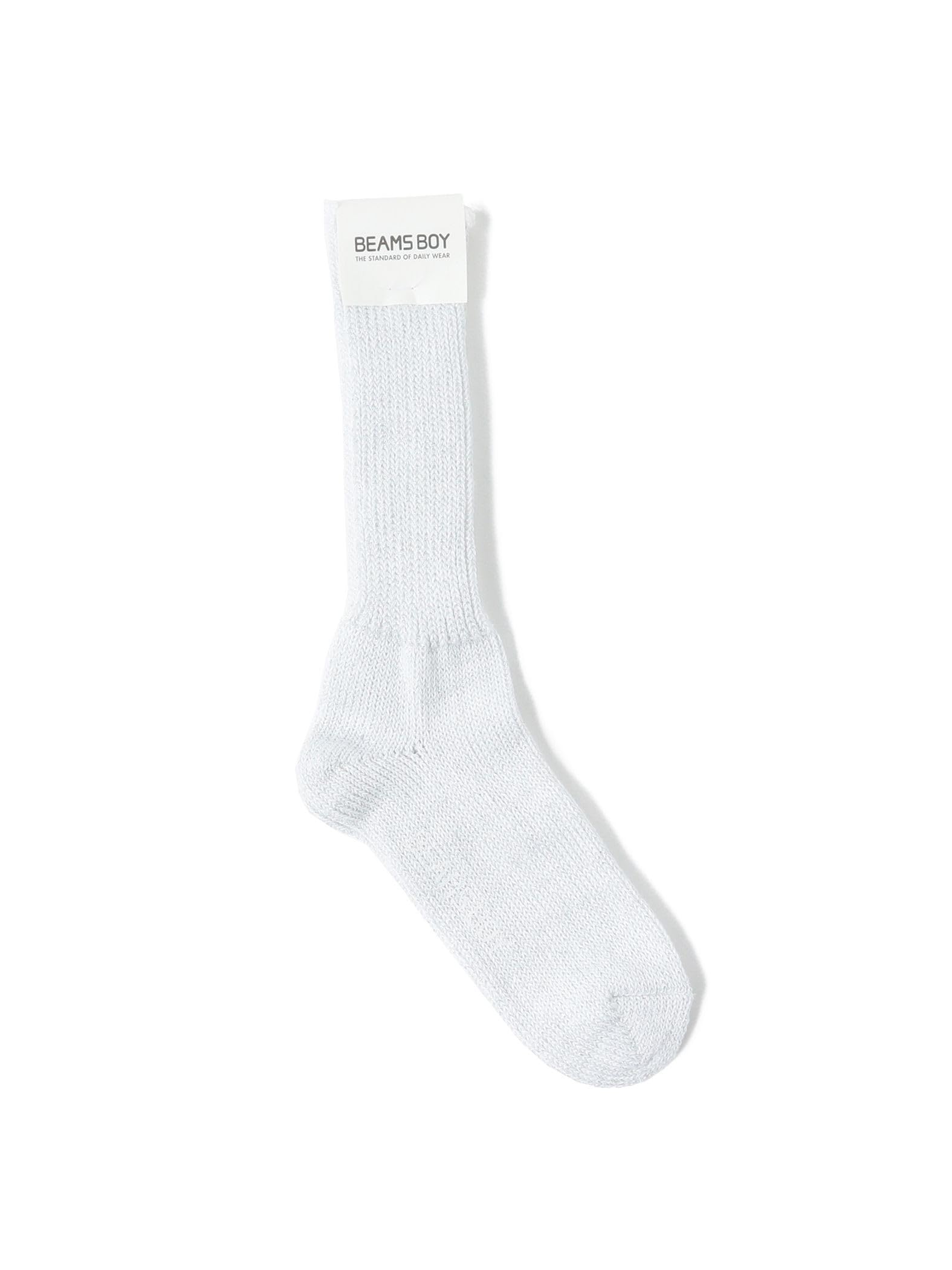 

Beams Boy Glitter Ribbed Crew Socks, New Kids White x Silver, One Size, 13430207629