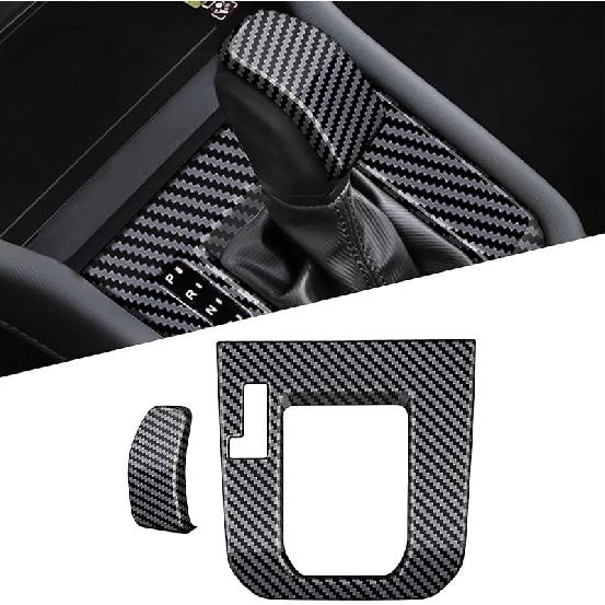 for 2025 Subaru Forester Gear Shift Panel Frame Cover, ABS Carbon Fiber Style Car Gear Shift Knob Cover Center Console Deco Cover Trim