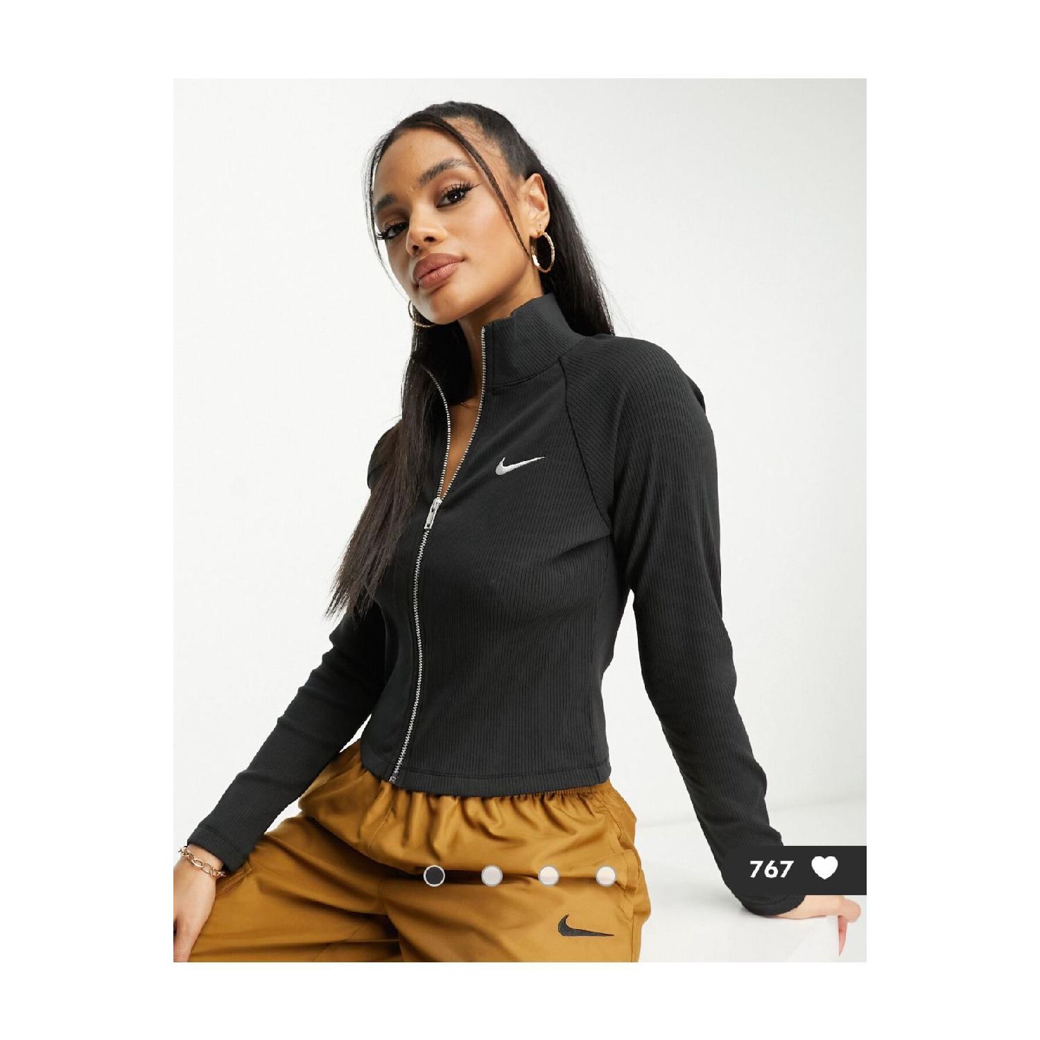 

Женская куртка Sportswear Trend в рубчик на молнии во всю длину Cng-store S чёрный