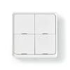 Smart Wall Switch - NEDIS - Zigbee 3.0 - 4 Buttons - 12 Months Battery Life - Wireless