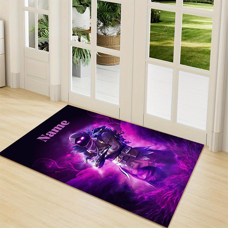 Custom Name Arsenal Roses Artwork Carpet Rug Customizable Soft Washable Anti-Slip Home Living Room Sofa Mats Personalized Rug. 0909140