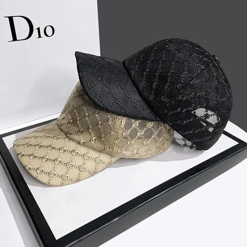 Hat for Women's Summer Fashion Mesh Breathable Sunshade Baseball Cap 2024 Outdoor Adjustable Ladies Sun Hat