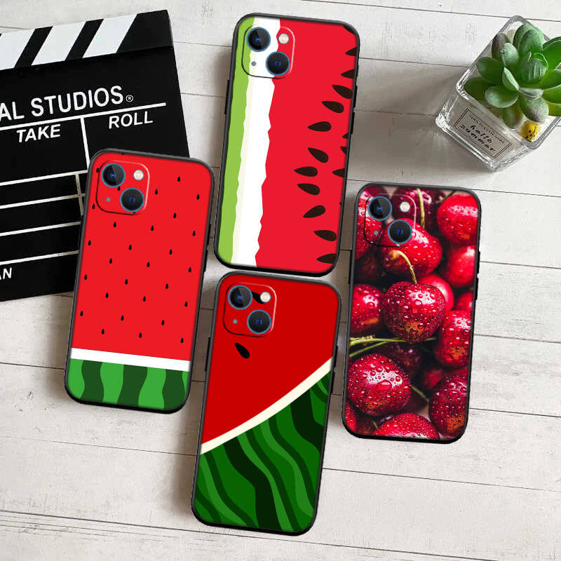 MH61 Fruit Watermelon Cherry Case for Samsung A06 A35 A25 A24 A15 A05S A05 M55 M35 M15 A02 A12 A13 A10 A16 A20 A30 A22 A31 A32 A33 A42 A50