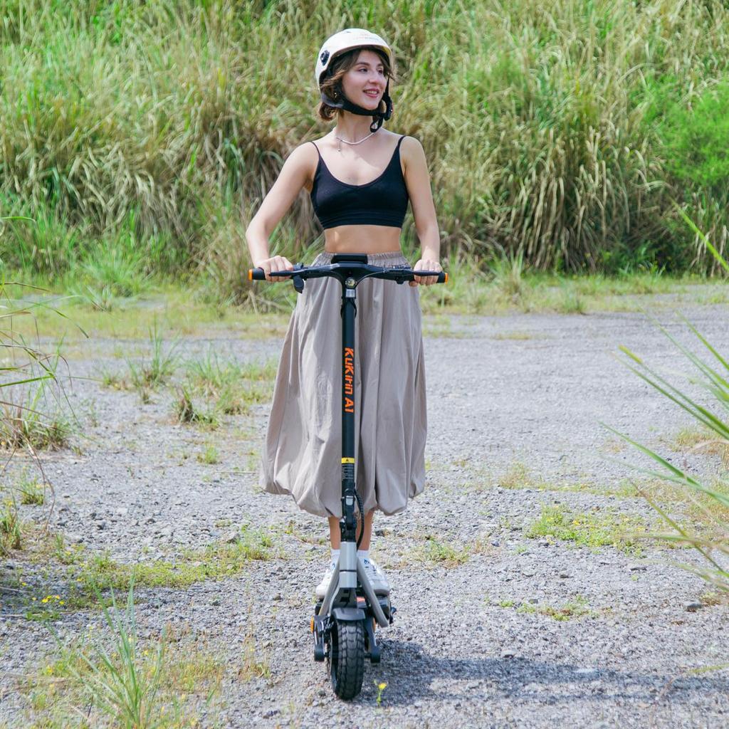 KuKirin A1 Folding Electric Scooter 800W DC Brushless Hub Motor Front and Rear Dual Disc Brakes + Power-off Brake