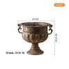 Retro Iron Art Dried Flower Vase Photography Studio Old Decoration Ornament French Romantic Trophy Shaped Craft