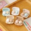 3 Boxes Dollhouse Simulation Eggs Miniature Mini Eggs With Tray Dollhouse Kitchen Accessories Model Toys Kitchen Decor