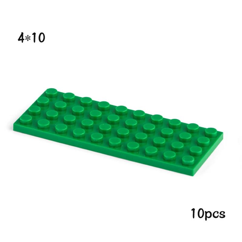 Non-Toxic 10Pcs Moc 3030 Plate 4X10 Brick Building Blocks Classic Parts Diy Building Block Compatible With Creative Construction Toys