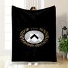 Udinese Calcio Logo Design Warm Blanket, Black Style Flannel Blanket for Bedroom, Living Room, Sofa, and Nap