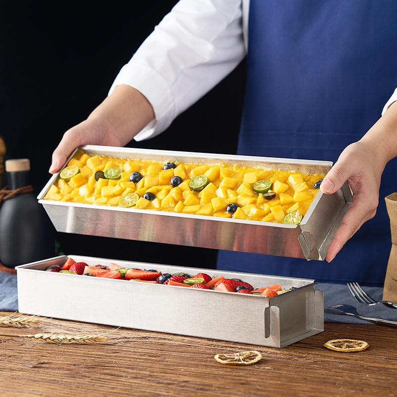 Tiramisu Muffin Pan Stainless Steel Cheesecake Pan Baking Mould Rectangle Cake Pan For Birthday Cake Cake Bread Chiffon Tiramisu
