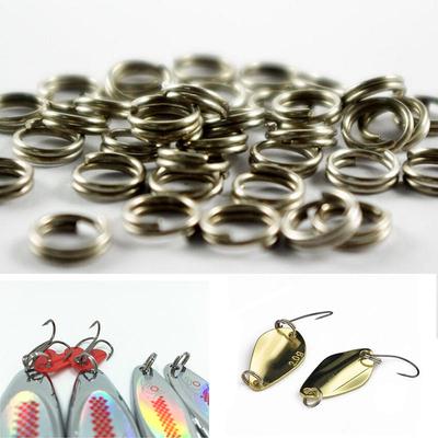 50X Inele despicate din oțel inoxidabil Naluci goale Momeală manivelă Momeală tare 6Mm 7Mm 8Mm