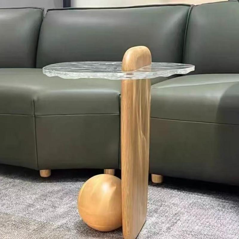 Wooden Coffee Tables Creative Corner Modern Side Table Beside Minimalist Tea Tables Living Room Bedroom Storage Furnitures