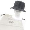 Great HERMES hat BOBFILIPE Serie Button Leather Pocket Bucket gray hair mens Used