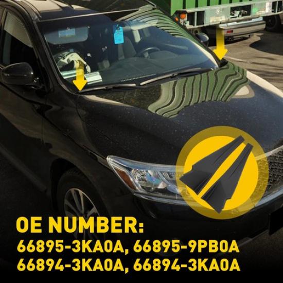 Left Right Wiper Windshield Cowl Extension Trim For 2013- Nissan Pathfinder