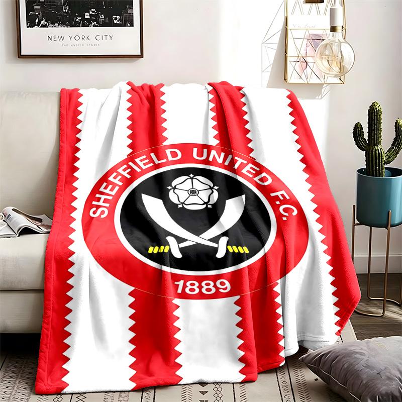 Sheffield United Football Club Theme Blanket Suitable For The Sofa Camping And Travel Made Of Soft Flannel Material An Ideal Gift For Occasions Such A