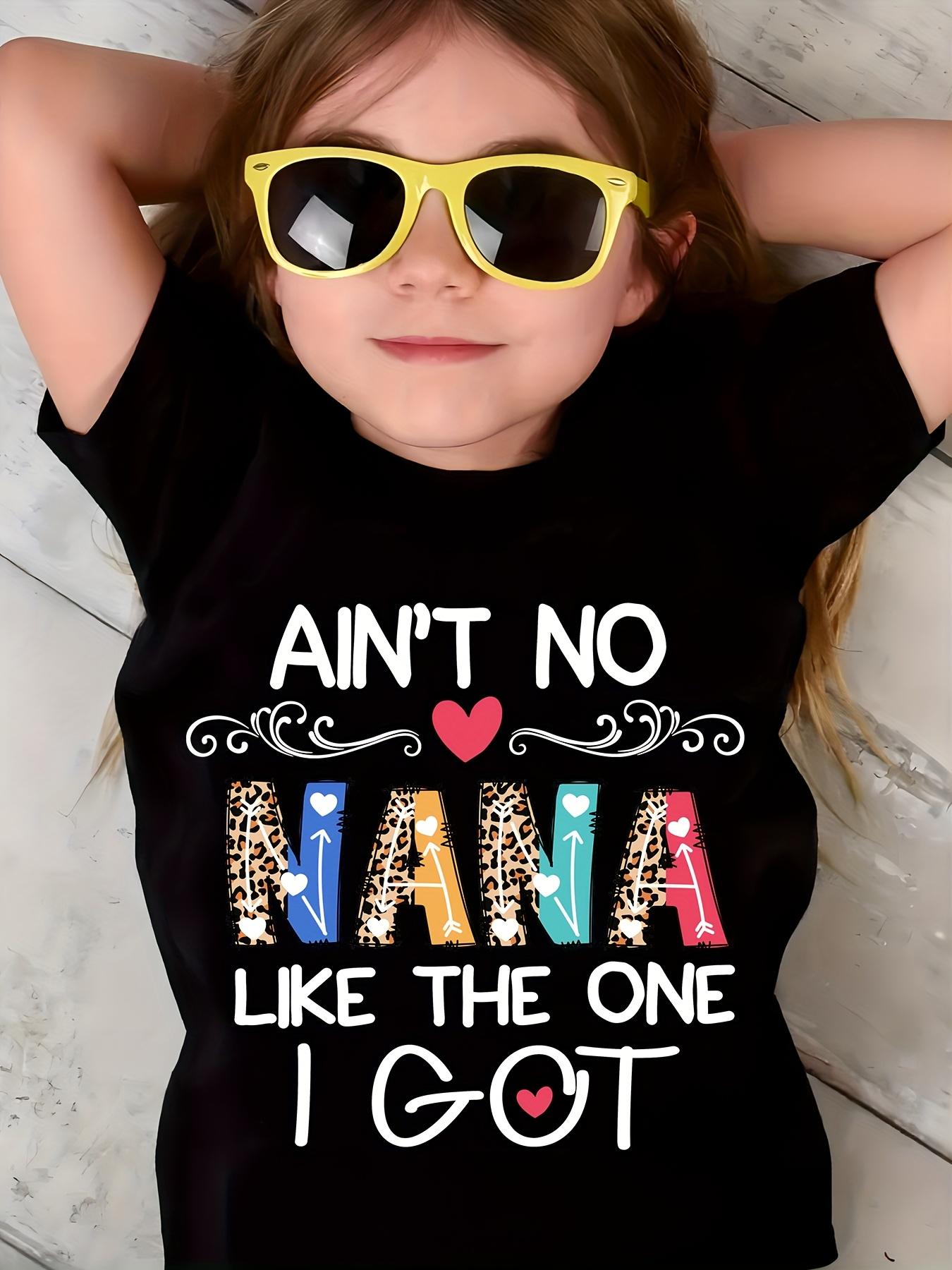 Summer Fashion Girls  Short-Sleeve T-Shirt with Letter Print Casual Top 100