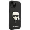 Etui Do iPhone 14 Plus Karl Lagerfeld Saffiano Karl's Head Patch Czarne