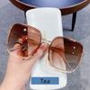 Square Sunglasses Woman Retro Vintage Gradient Sun Glasses Female Clear Lens Black White  Glasses Women