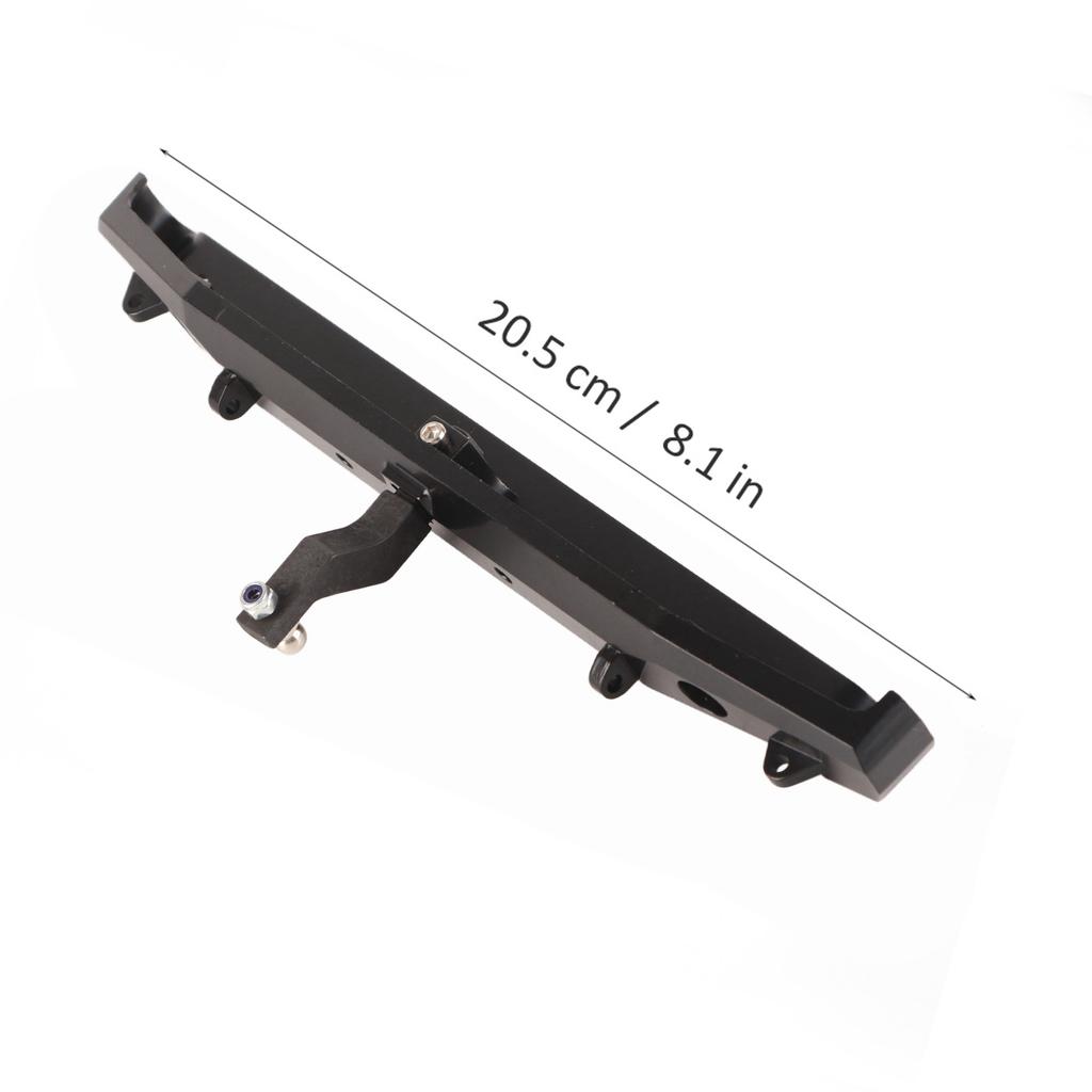 RC Crawler Metal Rr Bumper, RC Vehicle Bumper with LED Lights for SCX10II 90046 RC Crawler