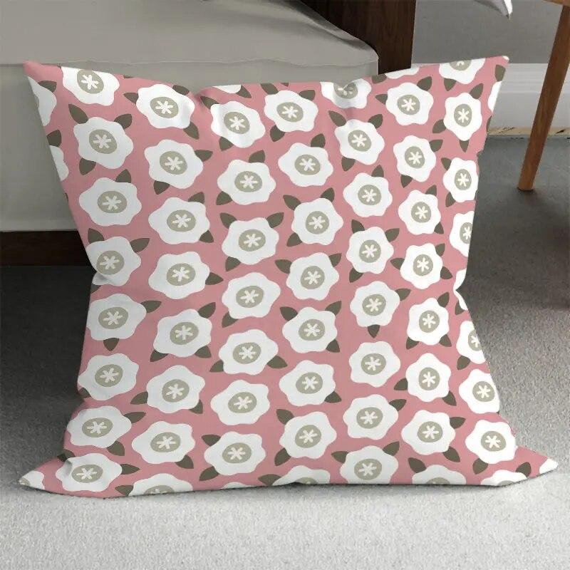 Spring Beautiful Pillowcase Abstract Floral  Living Room  Bed Sofa