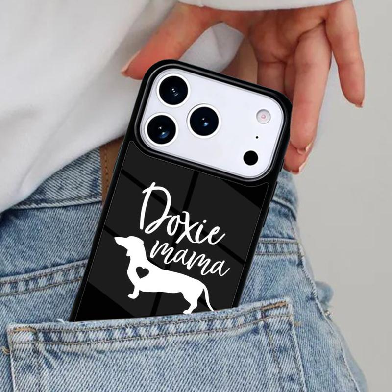 Dachshund Dog Mom Phone Case for iPhone 16e 15 14 13 12 17 Pro Max Plus Air 17pro Cover Coque
