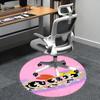 Powerpuff Girls Chair Mat Round Carpet - Home Decor, Sofa Rug, Office Mat, Suitable for Bedroom