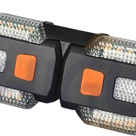 Yousheng Bicycle Turn Tail Light with Remote Control, IPX6 Waterproof 5 Modes Bike Rear Warning Light, Rechargeable Dual LED Split Taillight for Road,