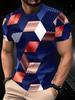 Fashion T-Shirts for Men 3D Print Men's T-Shirts Street Designer Short Sleeved Loose Oversized Tops Tees Daily Casual Sportswear