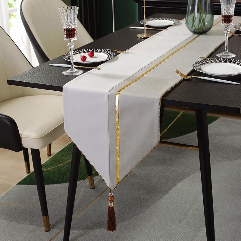 Nuovo Lusso Moderno Bandiera da Tavolo Hot Selling Bandiera da Tè Tovaglietta Nordico Minimalista Showroom Tavolino da Tè Tovaglietta da Tè Disposizione Mobile TV