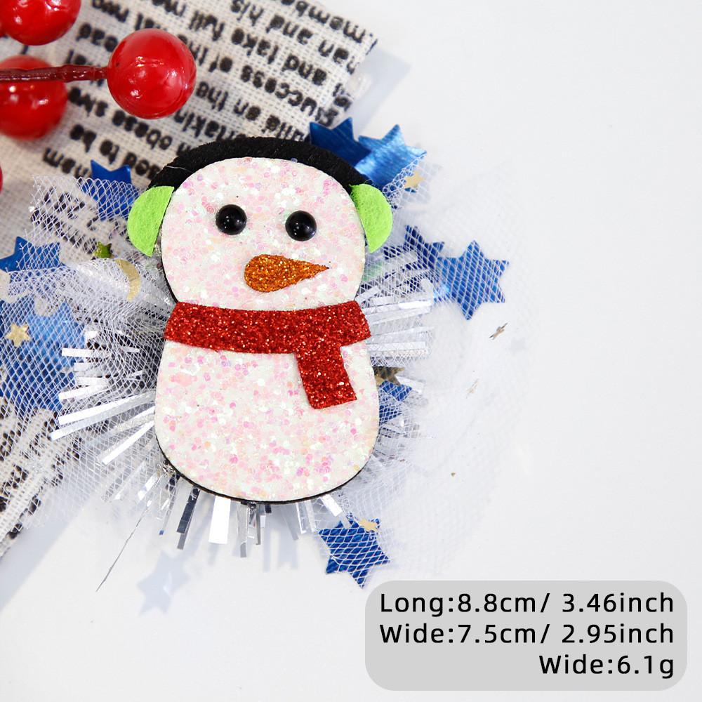 

Hair Christmas Cheerful Accessories For Kids With Adorable Snowman And Reindeer Designs Snowman Tulle