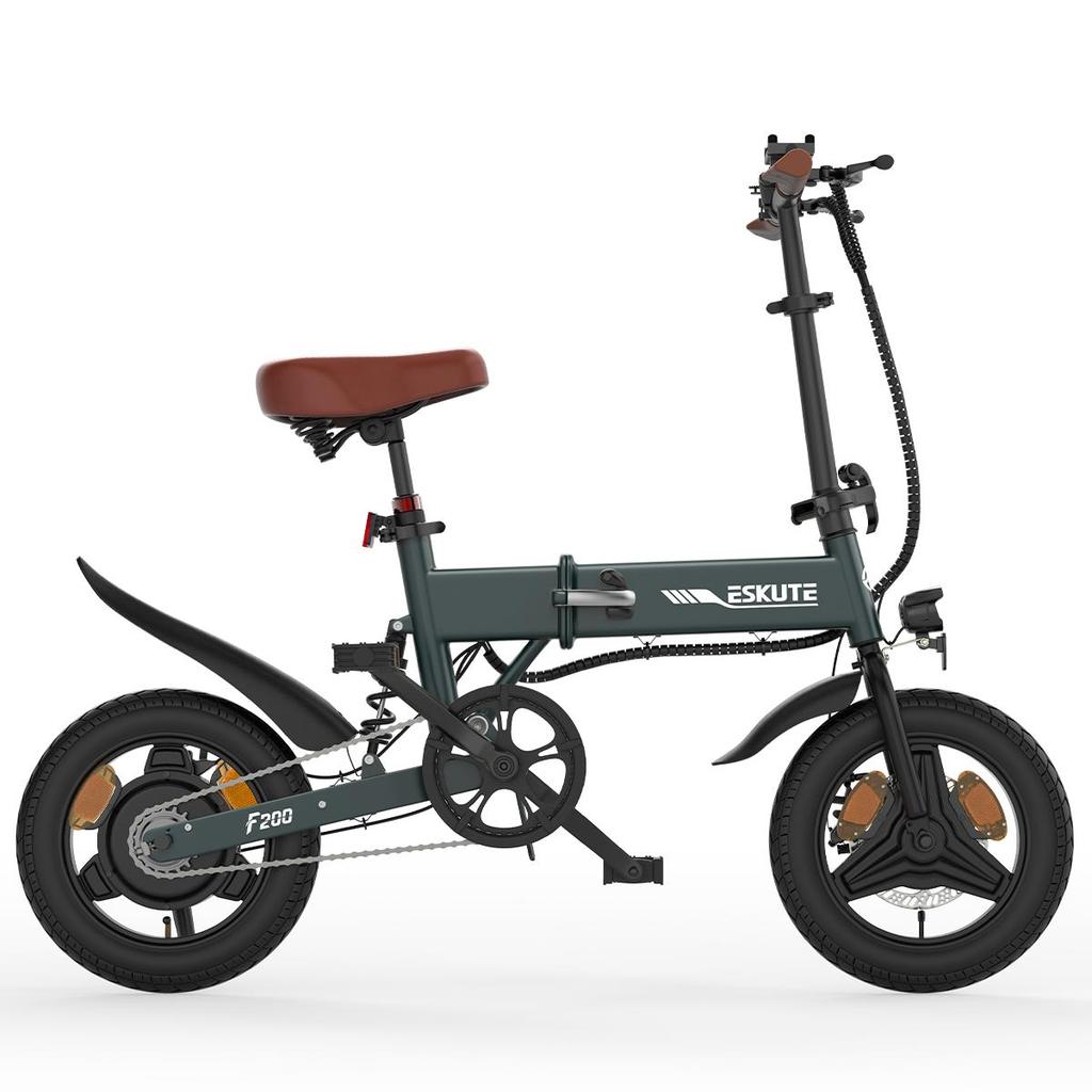 ESKUTE F200 14*2.1'' City Commuting E-Bike 36V7.8AH Battery 250W Motor 35KM/H Max Speed Foldable Electric Bicycle