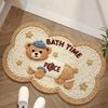 Cartoon Shaped Bath Mat Quick Dry Non Slip Bathroom Door Rug Home