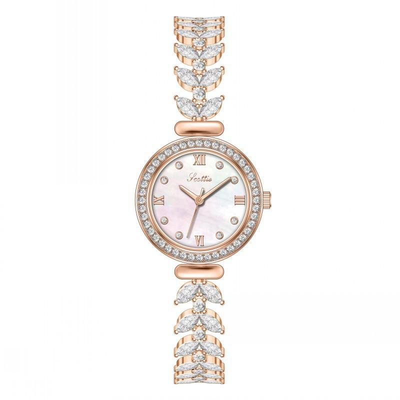 Montre femme tendance Ins Wind, montre de luxe de haute qualité avec bracelet en diamant