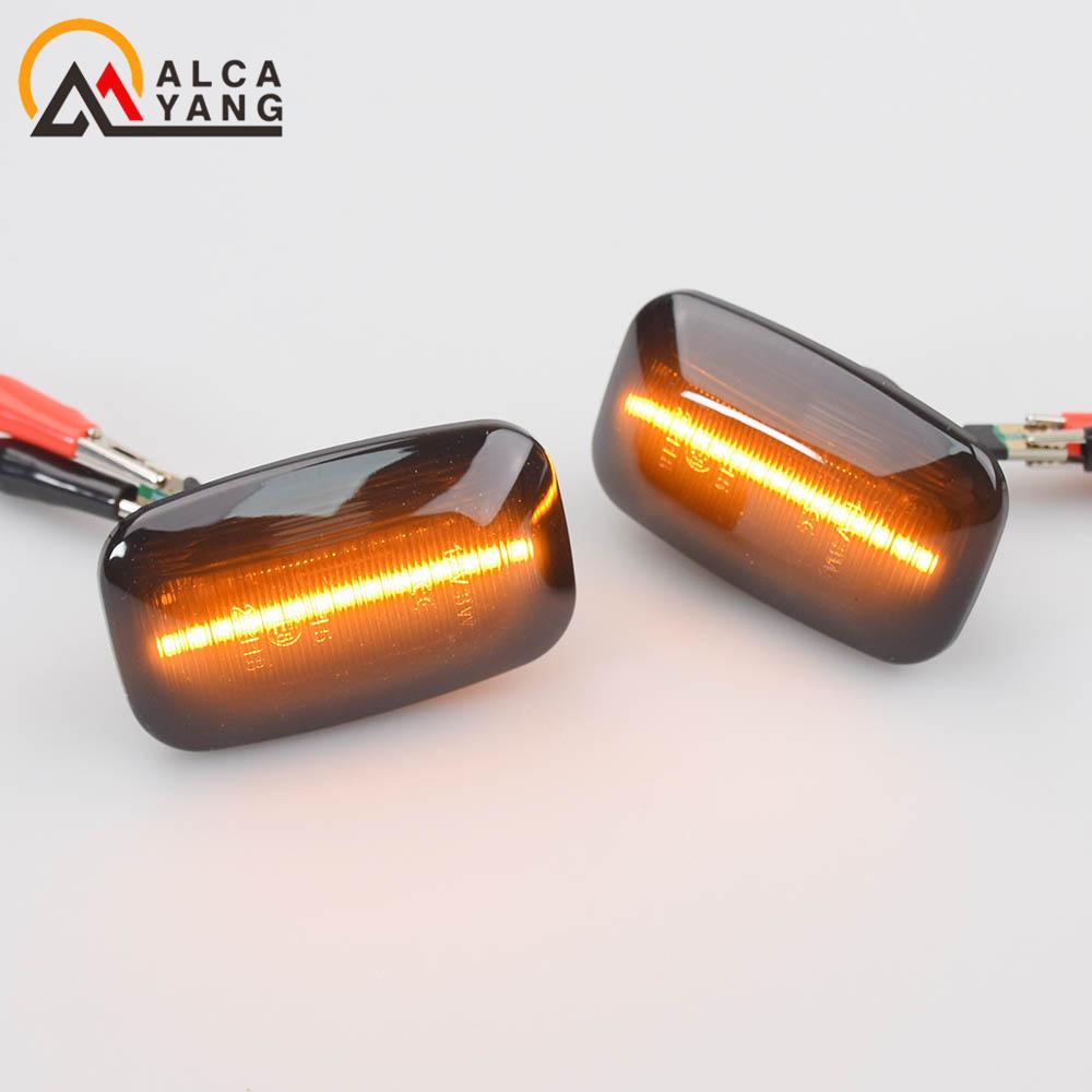 Side Marker Lights Dynamic LED Turn Signal Lamp Indicator for Toyota Landcruiser Land Cruiser 70 80 100 Series 1998-2007