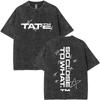 Tate Mcrae So Close To What Miss Possessive Vintage Washed T Shirts Men Women Fashion Casual Cotton Tshirts Streetwear Unisex