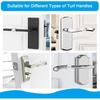 18 Pieces of Door Handle Bumper PVC Material Transparent Wall Protector,Reble Anti-Collision Door Handle Buffer (18mm)