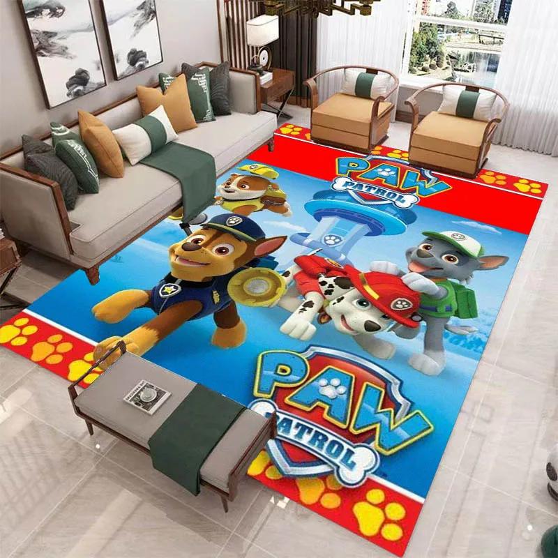 3D Cartoon PAW P-Patrol Printed Carpet Living Room Bedroom Carpet Non-slip Carpet Home Bedroom Decor Area Rug Birthday Gift