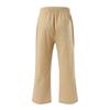 Men's Linen Pants Casual Lightweight 3/4 Baggy Pants Drawstring Elastic Waist Beach Yoga Pants With Pockets