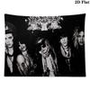 guns n roses Wall Tapestry Aesthetic Wall Hanging Printed Fabric Blanket Decorative Tapestries for Bedroom Living Room Home Decor
