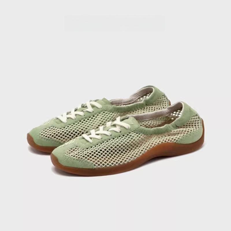 

Версия из коровьей кожи~ Балетный стиль женский летний новый сетчатый дышащий спортивный и повседневный тренд 40