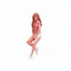 1/24 Scale Sitting Woman Figure Realistic Design for Desktop Decoration