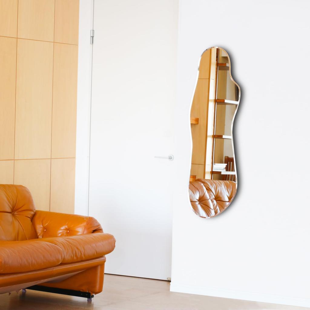 Muramatsu Kagami Store Hergestellt in Japan Spiegel Wandbehang Koreanisches Design 40 x 120cm Werkzeug Inklusive Kompatibles Klebedesign Kristall Wolkenspiegel Myrna