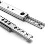 1 Pair 17mm Wide Steel Ball Bearing Drawer Slide-Two-Segment Ball Rail for Furniture/Drawer(Durable, Smooth Operation, Foldable)