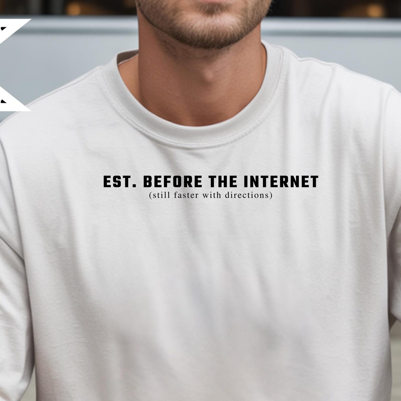 Grandpa T-Shirt, Est. Before Internet, Funny Dad Gift, Comfort Colors® Relaxed shirt M