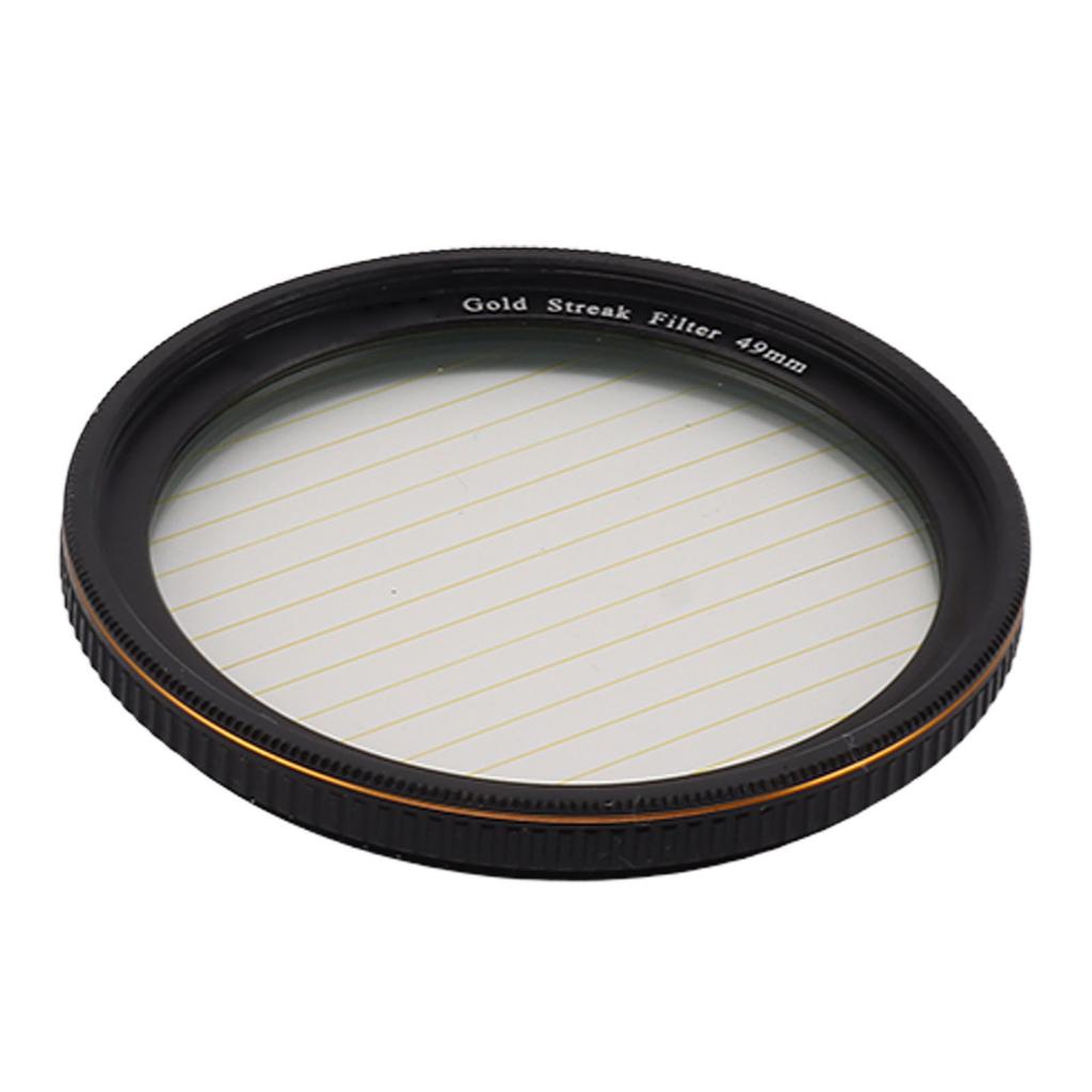 Gold Streak Filter Light   Effect Filter Optical Glass Camera Lens Filter with Case for Photography Nightshoot