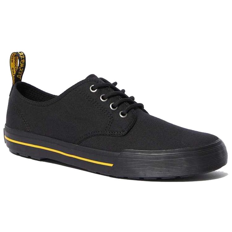 Dr. Martens Round Toe Lace-Up Low-Top Sneakers Women Sneakers Black 21951001
